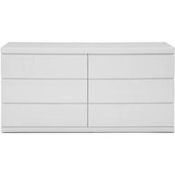 WhiteLine Anna Collection DR1207D-WHT Double Chest of Drawer