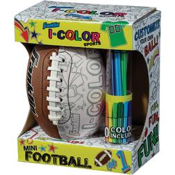 Franklin Sports Color Mini Football With Marking Pens Multi Multi
