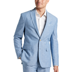 Joseph Abboud Slim Fit Linen Blend Suit Separates Set - Dusty Blue