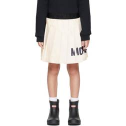 Moncler Enfant Kids Off-White Pleated Skirt 10Y