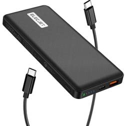 ELECJET PowerPie P10 25W Fast-Charging Power Bank, 10,000 mAH Portable Charger for Samsung Devices