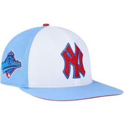 Pro Standard Men's White/Light Blue New York Yankees Blue Raspberry Ice Cream Drip Snapback Hat