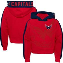 Outerstuff Girls Youth Red Washington Capitals Record Setter Pullover Hoodie