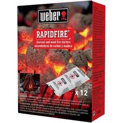 Weber rapid fire odorless lighter pack 12-pack 7480