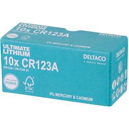Deltaco Lithium 10 x CR123A Batterier
