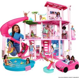 Barbie Dreamhouse Pool Party Doll House with 3 Story Slide