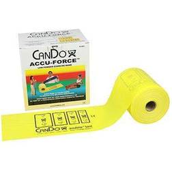 CanDo AccuForce Exercise Band, Yellow, 50 Yard Roll