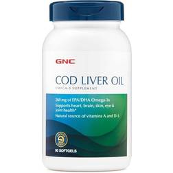 GNC Cod Liver Oil Softgels 90