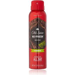 Old Spice refresh timber all day body spray collection