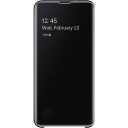 Samsung Galaxy S10e S-View Flip Case, Black EF-ZG970CBEGUS