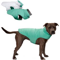 FurHaven Water-Repellent Reversible Reflective Puffer Jacket Dog Coat