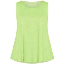 Avenue Fit N Flare Tank - Lime Green