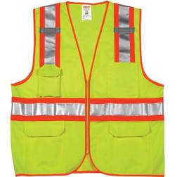 Tingley Hi-viz vest,ansi class ii,lime/yellow polyester mesh,xxl/xxxl -v73852.2x-3x