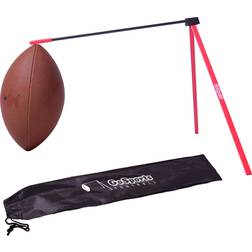 GoSports Football Kicking Tee Metal Place Kicking Stand for Field Goal Kicks Portable Holder Compatible with All Football Sizes