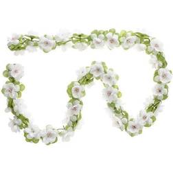 Basil Bicycle Flower Garland 179 cm, White