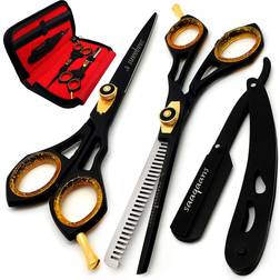 barber shears kit tools hair cutting scissors set