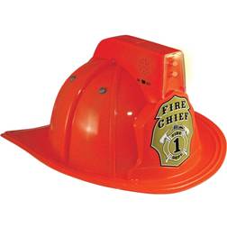 Aeromax Jr. Fire Chief Light Up Costume Helmet Accessory Red