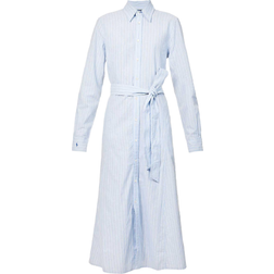 Polo Ralph Lauren Linen & Cotton Blend Midi Dress - Blue