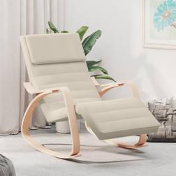 vidaXL Cream Rocking Chair