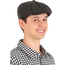 Adult Newsboy Hat Black/Gray