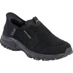 Skechers Women's Slip-ins: Hillcrest Sunapee Slip-On Shoes Black Leather/Textile