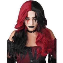 California Costumes Jester Harley Quinn Inspired Adult Wig