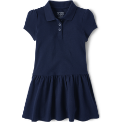 The Children's Place Toddler Girl's Uniform Pique Polo Dress - Tidal (2043081-IV)