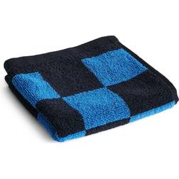 Hay Check Bath Towel Blue