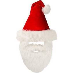 Amscan Velour santa hat with plush beard
