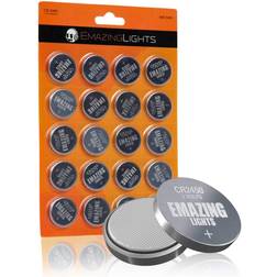 Emazinglights cr2450 batteries 20 pack 3v lithium button cell battery pack