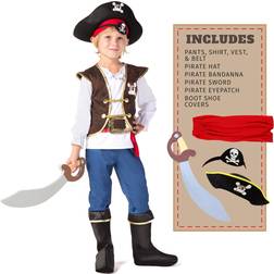Spooktacular Creations boys pirate costume for kids deluxe costume set