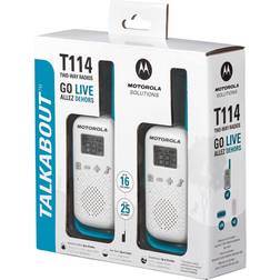 Motorola solutions talkabout t114 two-way radios, 16 mile range, 2pack walkie