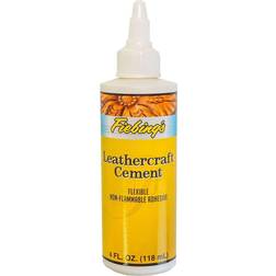 leathercraft cement strength & quick drying 4 ounce bottle
