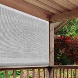 72" Outdoor Oval Vinyl Cord-Free PVC Rollup Blinds Radiance