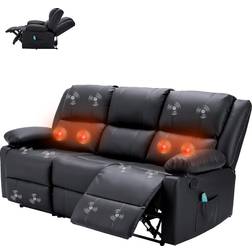 Couch with Massage Function 73.6" 3 Seater