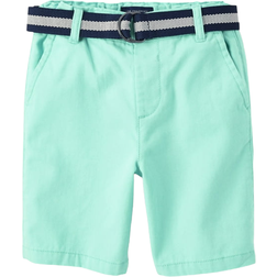 The Children's Place Boy's Belted Chino Shorts - Mellow Aqua (3036671-1328)