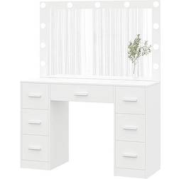 Irontar Vanity White Dressing Table 15.7x43.3"
