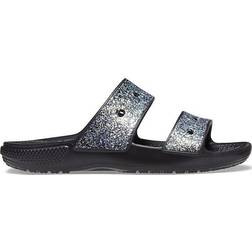 Crocs Kid's Classic Glitter Sandal - Black Combination