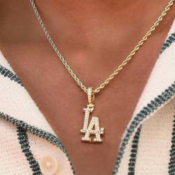 GLD Los Angeles Dodgers Micro Pendant - Gold/Transparent