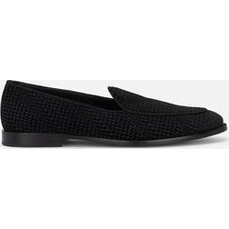 Dolce & Gabbana Velvet slippers black_black