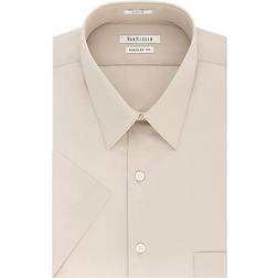 Van Heusen Men's Short Sleeve Dress Shirt - Stone