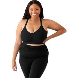 Women's Busty Sublime Nursing Sports Bra Fits Sizes 30E-40I Black Black