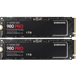 Samsung MZ-V8P1T0B/AM 980 PRO PCIe 4.0 NVMe SSD 1TB 2-Pack