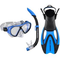 U.S. Divers Dorado Jr Kids Mask, Fins and Snorkel Set Blue