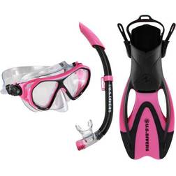 U.S. Divers Dorado Jr Kids Mask, Fins and Snorkel Set Pink