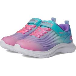 Skechers Girl's Jumpsters 2.0 Blurred Dreams Turquoise Synthetic/Textile