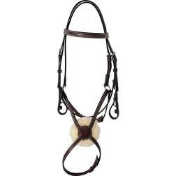 Huntley Equestrian Sedgwick Fancy Stitched Square Raised Figure Bridle