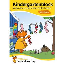 Kindergartenblock ab 4 Jahre Verbinden, vergleichen, Fehler finden