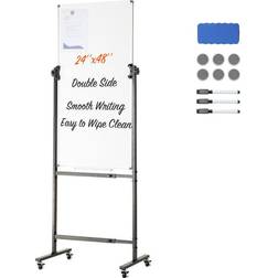 Vevor Rolling Magnetic Whiteboard, Double-sided Mobile Whiteboard 24x48