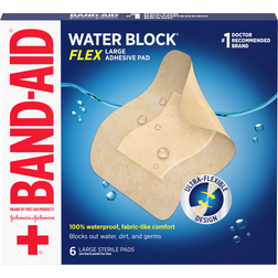 Band-Aid Water Block Flex Large Adhesive Pad 6-pack